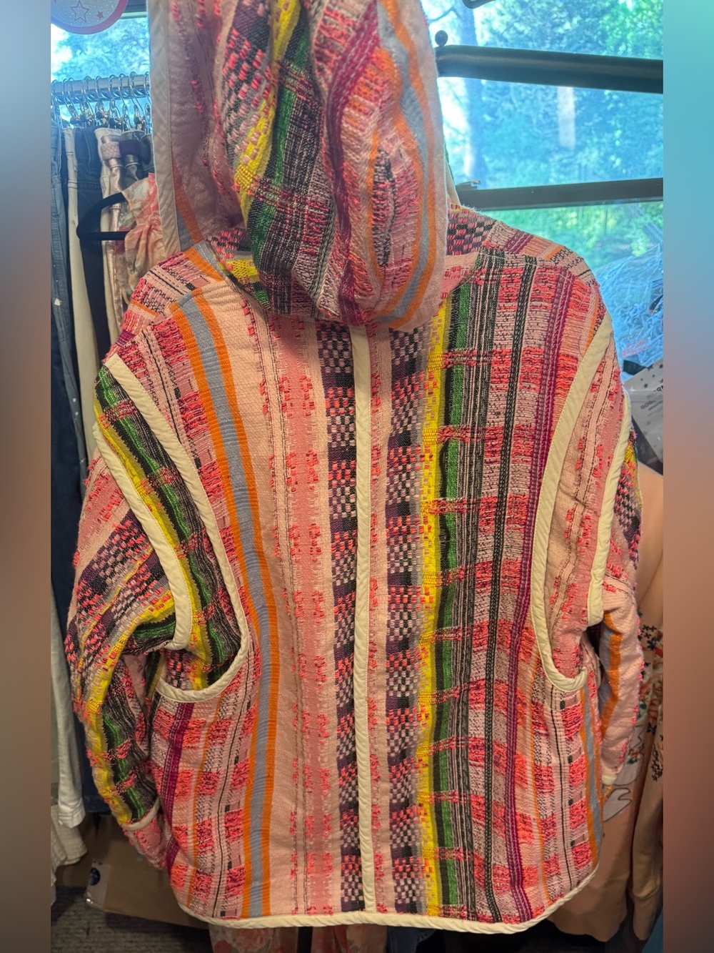 NWT Free People Ezra Striped Coat - multi combo - Small $298 MSRP - Picture 9 of 10
